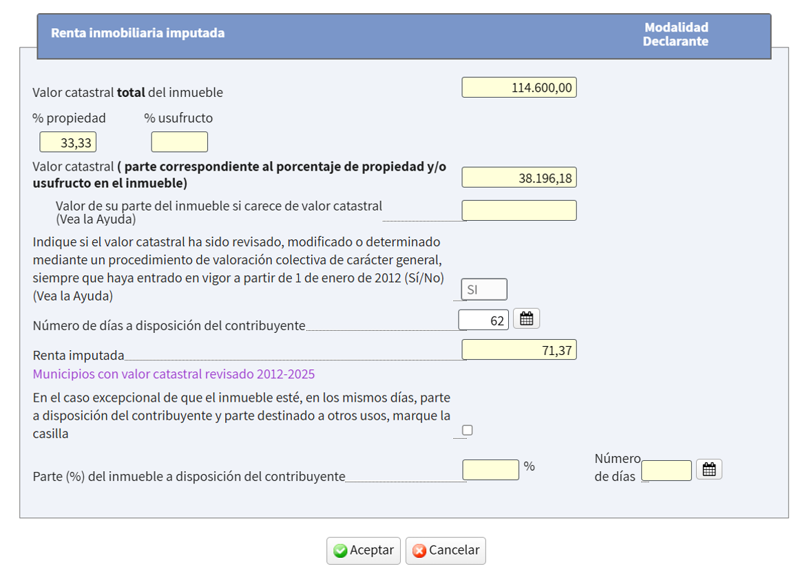 Declaración de la renta 2025